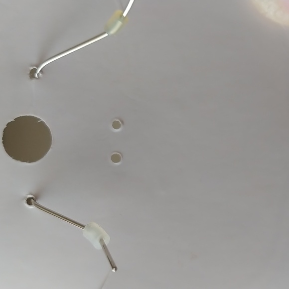 Route 66 Pink and Silver Earrings - Picture 2 of 3